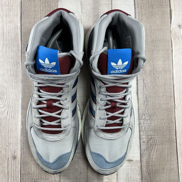 Adidas Mens 10.5 Human Made X Marathon Free Hiker Shoes Clear Onix Burgundy Gray - Picture 5 of 16